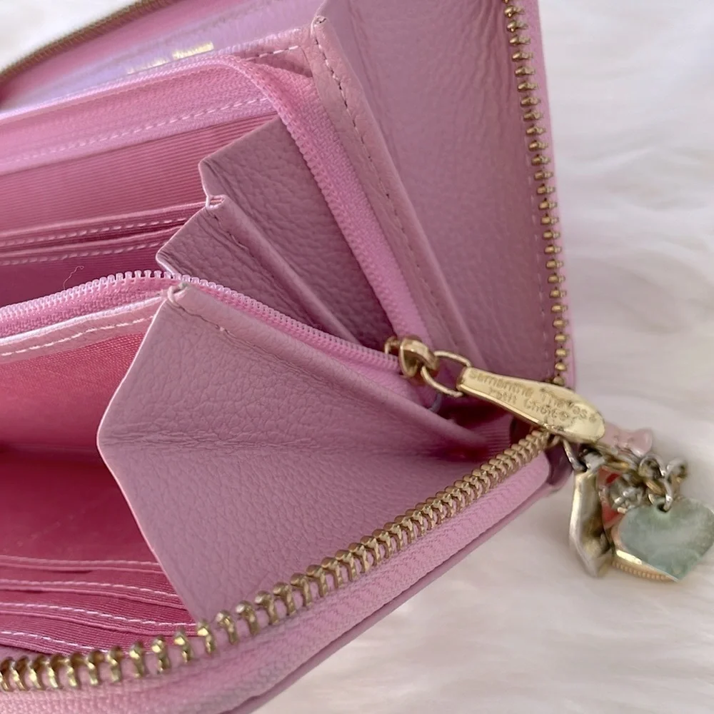 Samantha Thavasa Pink “Love”‎ Zippy Wallet